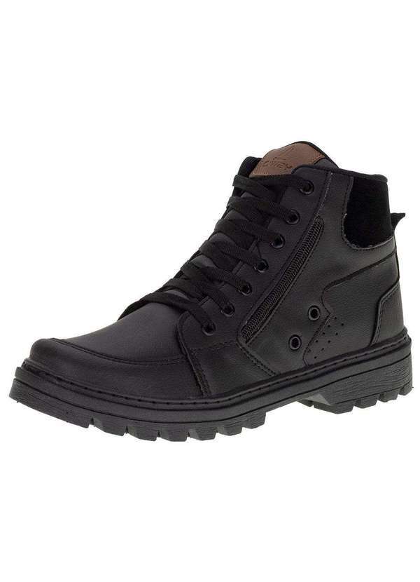 Confort Way - Bota Masculina Coturno Confort Way - C225 - Preto