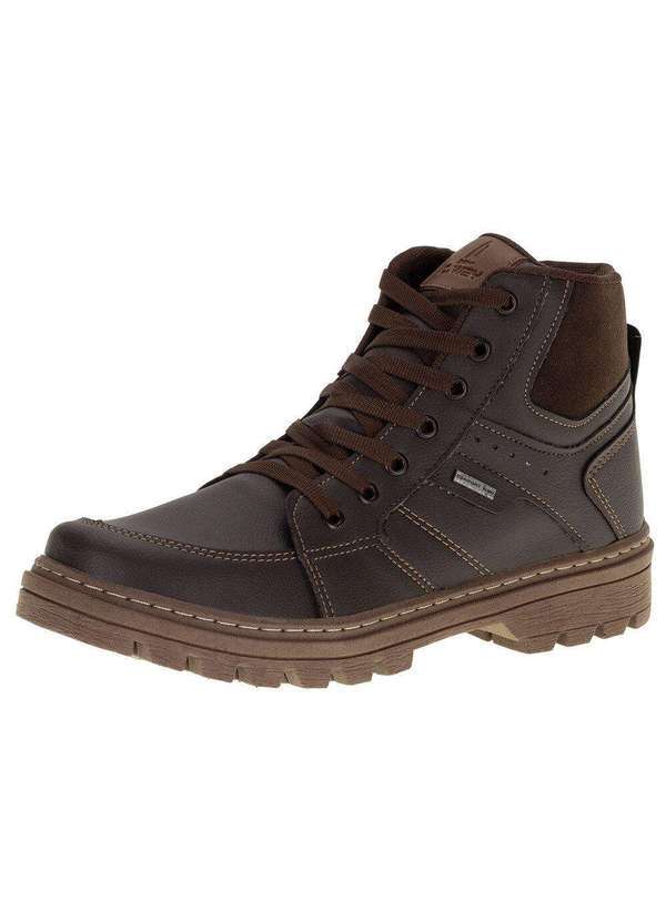 Confort Way - Bota Masculina Coturno Confort Way - C230 - Café
