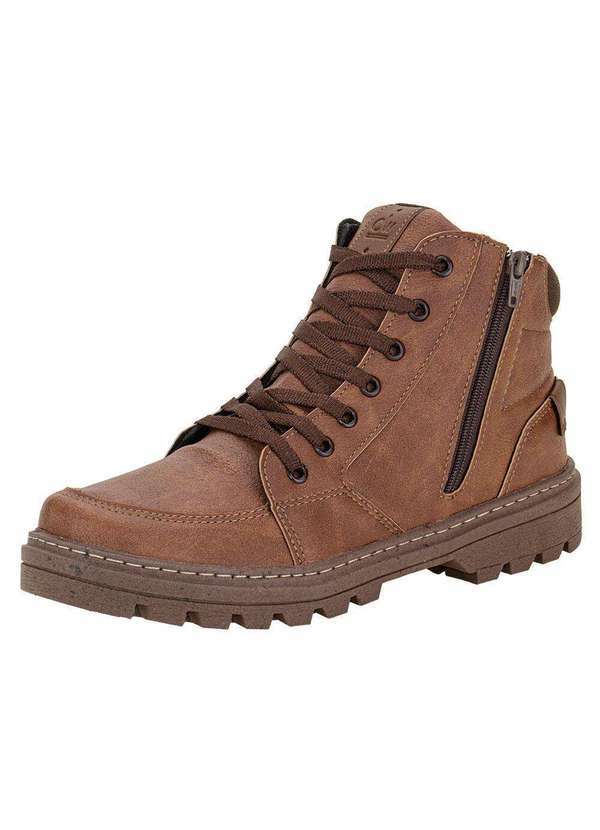 Confort Way - Bota Masculina Coturno Confort Way C2404 - Caramelo