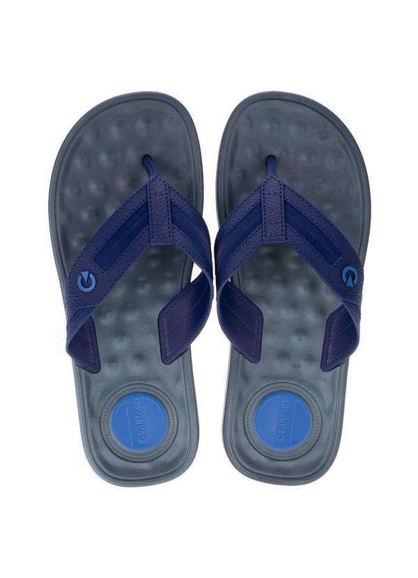 Cartago - Chinelo Masculino Alabama Cartago - 11859 - Cinza/Azul