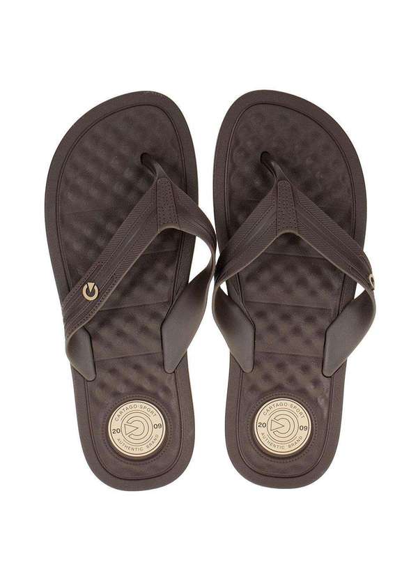 Cartago - Chinelo Masculino Arizona Cartago - 12212 - Café