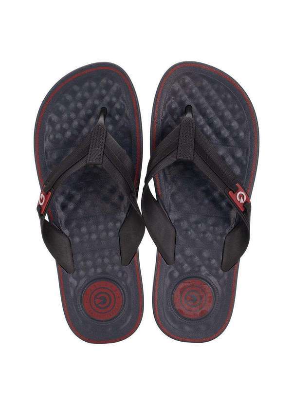 Cartago - Chinelo Masculino Arizona Cartago 12212 - Preto/Vermelho