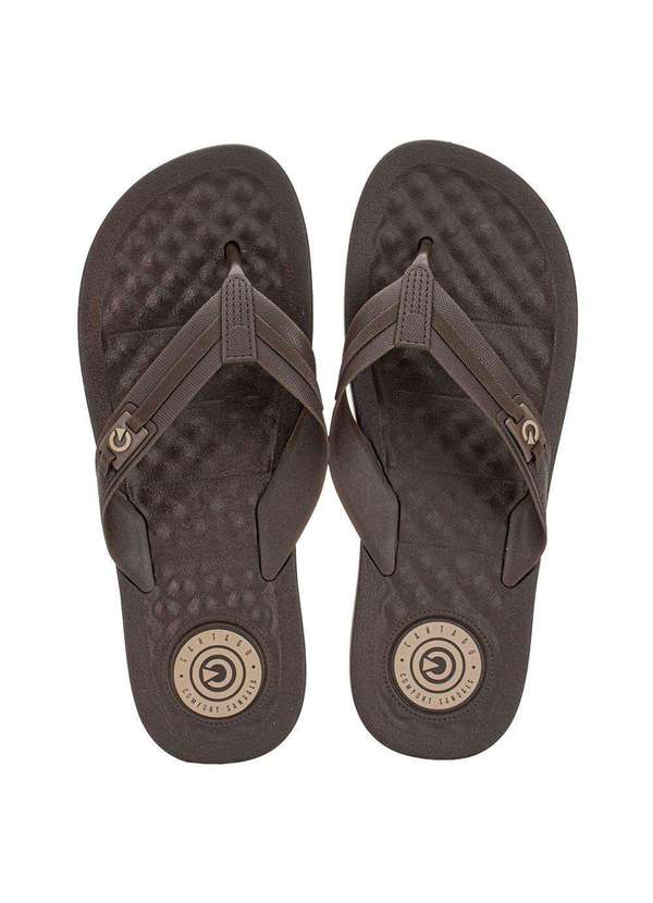 Cartago - Chinelo Masculino Arizona Cartago 12212 Café