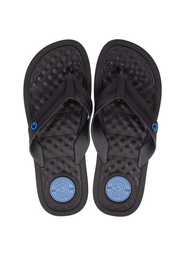 Cartago - Chinelo Masculino Arizona Cartago 12212 Preto/Vermelho 01 1