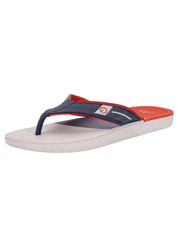 Cartago - Chinelo Masculino Dallas Cartago - 12158 - Azul/Vermelho 02 2