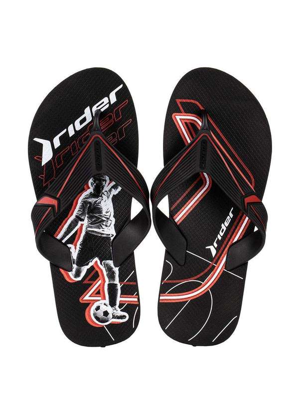 Rider - Chinelo Masculino Dash Rider 12471 - Preto/Vermelho