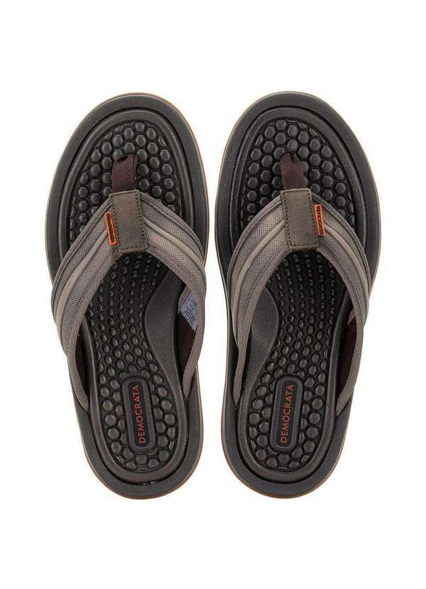 Democrata - Chinelo Masculino Denim Groove Democrata 289101 - Cinza