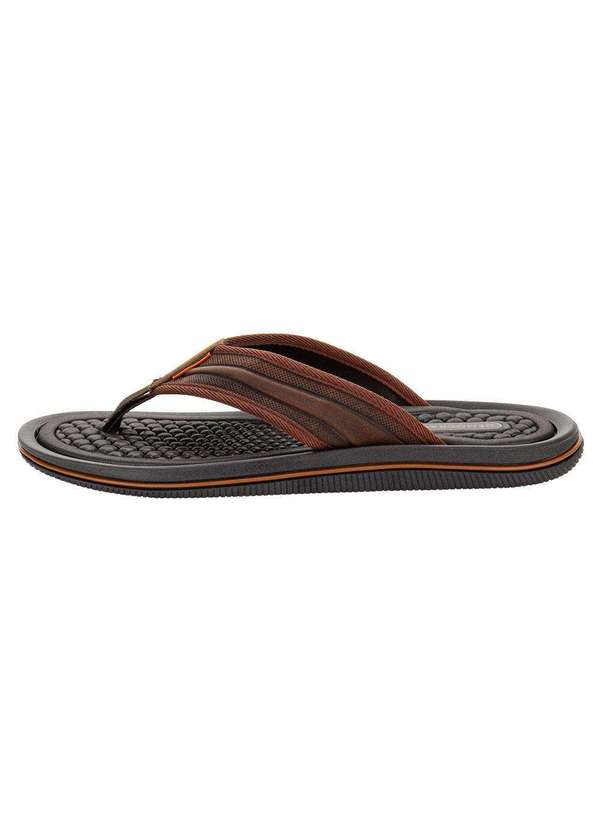 Democrata - Chinelo Masculino Denim Groove Democrata 289101 - Caramelo 3