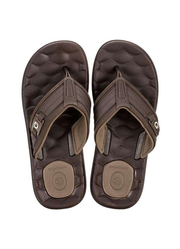 Cartago - Chinelo Masculino Egeu Iii Cartago -12287 - Café 01