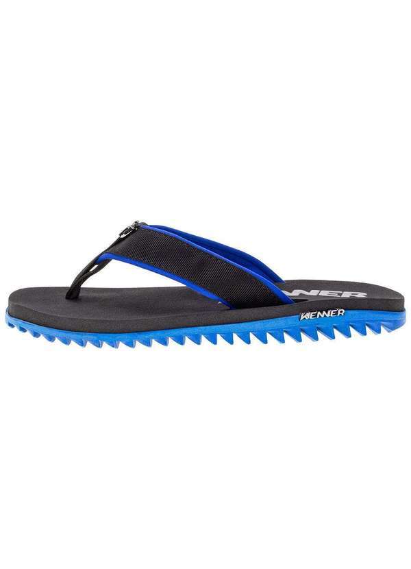 Kenner - Chinelo Masculino Kivah Cushy Kenner - Tkh - Preto/Azul 01 3