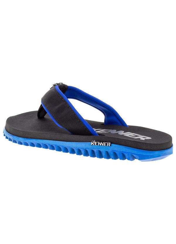 Kenner - Chinelo Masculino Kivah Cushy Kenner - Tkh - Preto/Azul 01 4