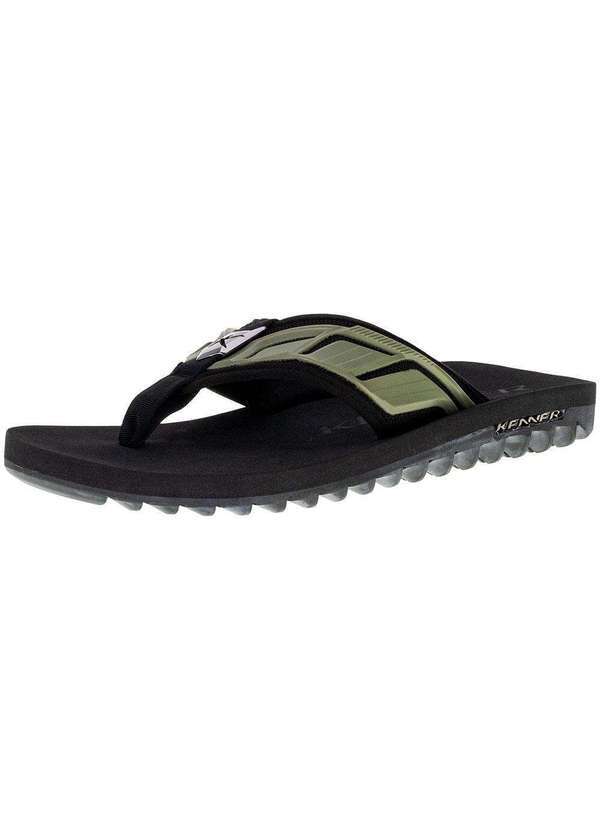 Kenner - Chinelo Masculino Kivah Kenner - Hkp01 - Preto/Verde