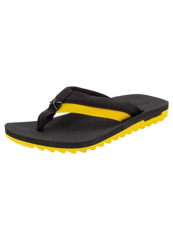 Kenner - Chinelo Masculino Kivah Kenner - Hxc - Preto/Amarelo 2