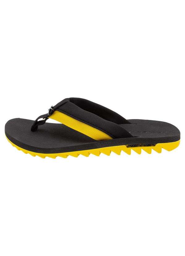 Kenner - Chinelo Masculino Kivah Kenner - Hxc - Preto/Amarelo 3