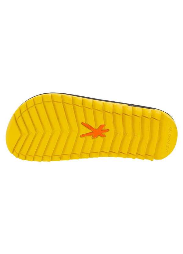 Kenner - Chinelo Masculino Kivah Kenner - Hxc - Preto/Amarelo 5