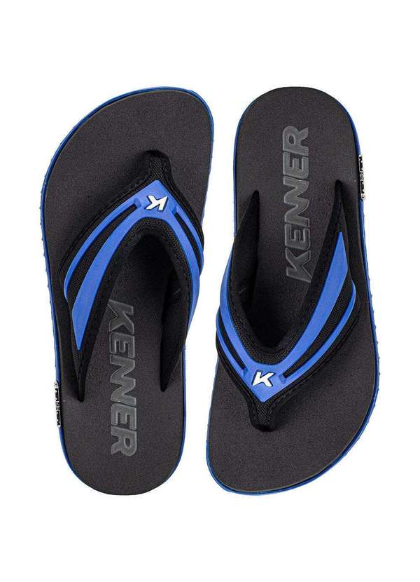 Kenner - Chinelo Masculino Kivah New Force Kenner Dti Preto/Azul