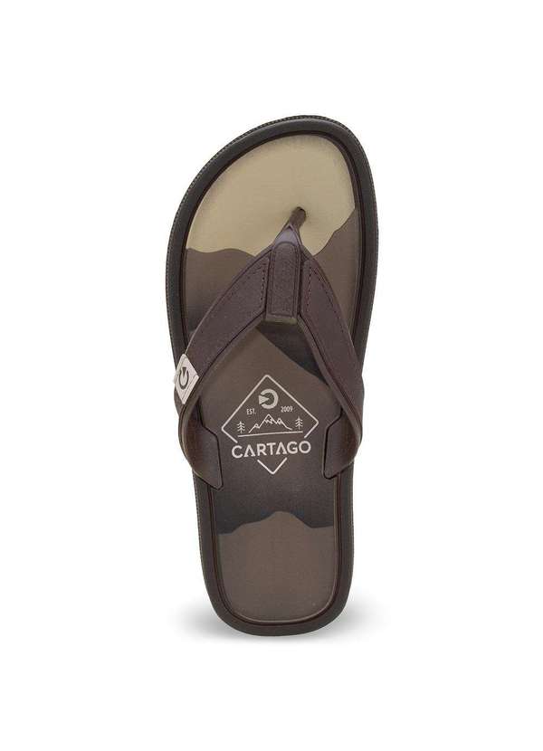 Cartago - Chinelo Masculino Maiorca Ii Cartago - 11022 - Castanho 5