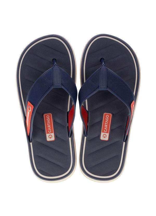 Cartago - Chinelo Masculino Málaga Sport Cartago 12308 - Marinho