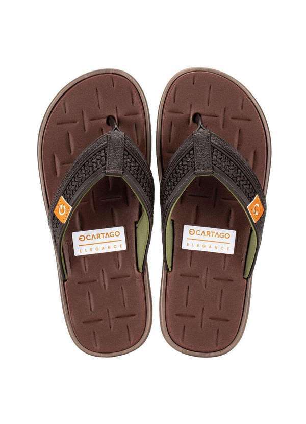 Cartago - Chinelo Masculino Malta V Cartago 12229 - Chocolate