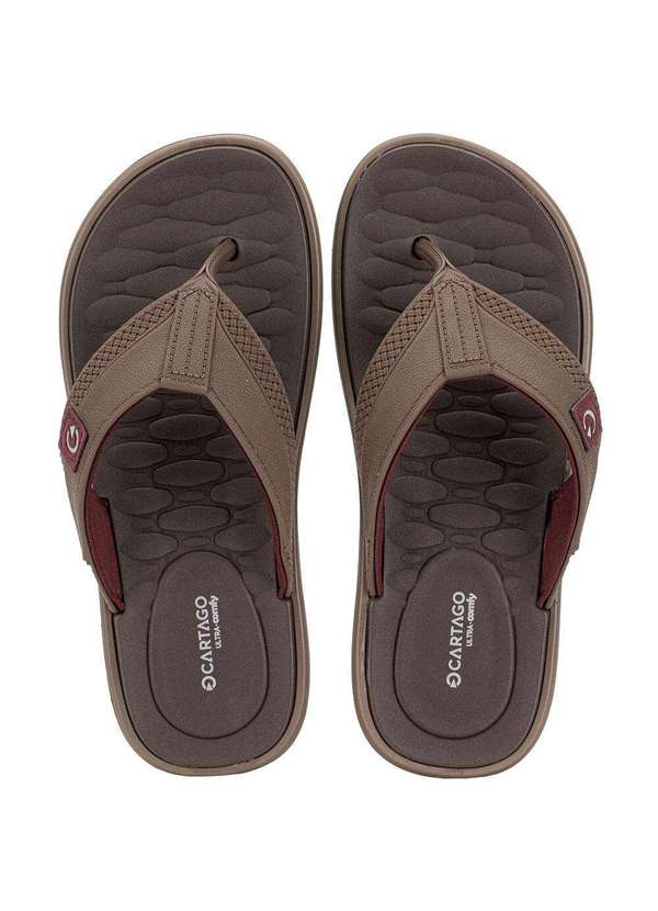 Cartago - Chinelo Masculino Malta Vii Cartago 12620 Café