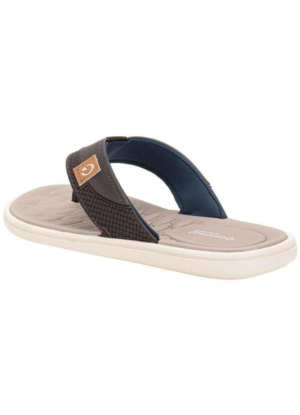 Cartago - Chinelo Masculino Malta Vii Cartago 12620 Café/Bege 4