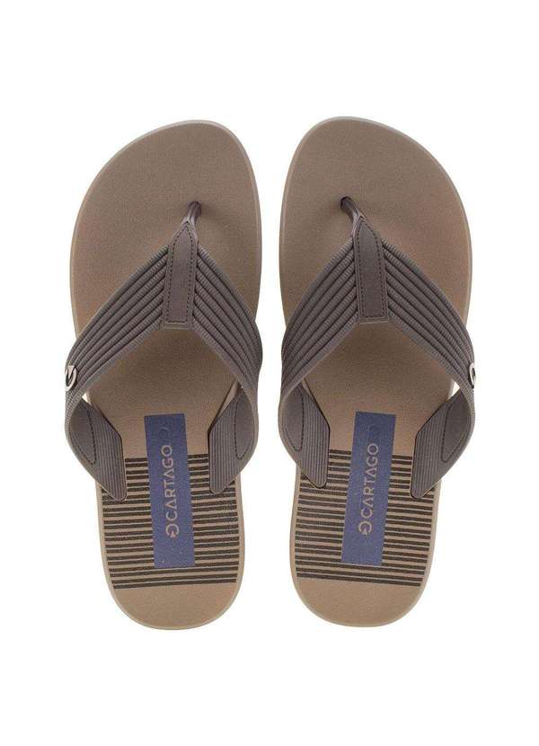 Cartago - Chinelo Masculino Montreal Cartago - 11729 - Café 01