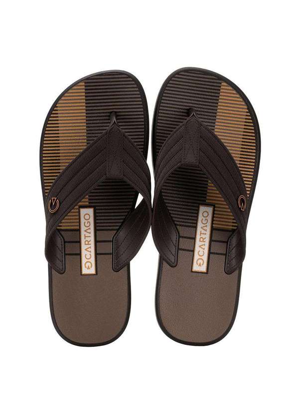 Cartago - Chinelo Masculino Montreal Cartago - 11729 - Café 02