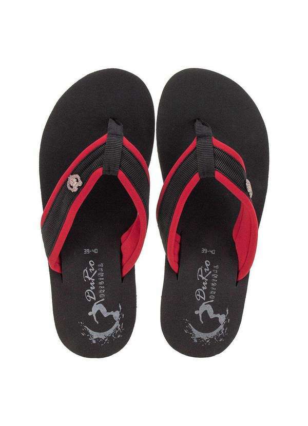 Durio - Chinelo Masculino Neo Top Durio 73003 - Preto/Vermelho