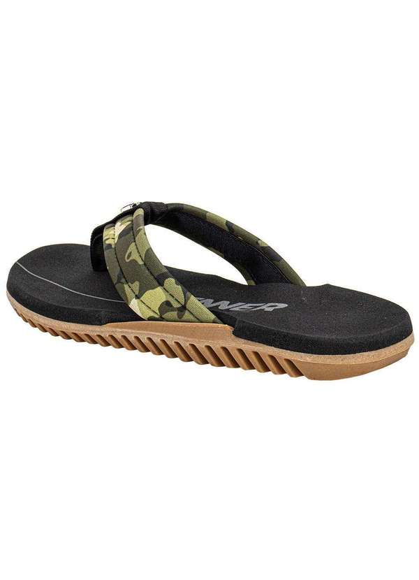 Kenner - Chinelo Masculino Nk6 Army Kenner Elh Preto/Verde 4