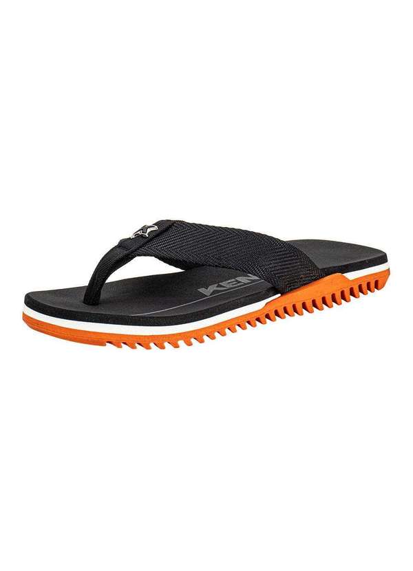 Kenner - Chinelo Masculino Nk6 Kenner Ewu Preto/Laranja 3