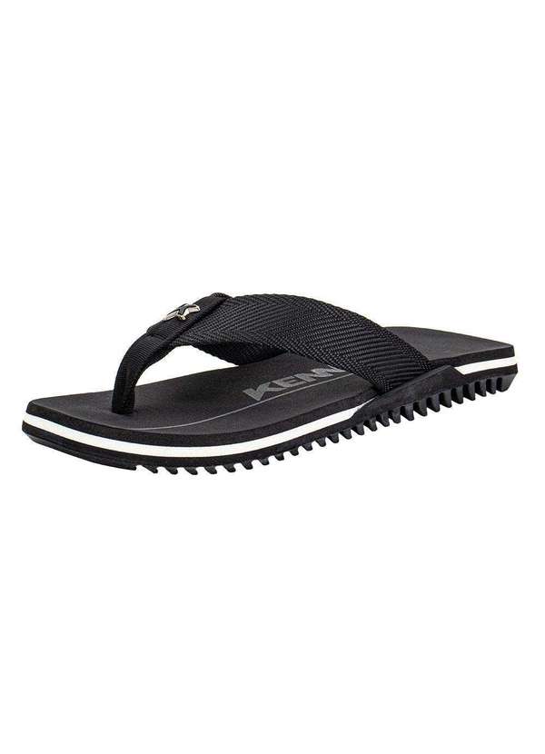 Kenner - Chinelo Masculino Nk6 Kenner Ewu Preto/Branco 2