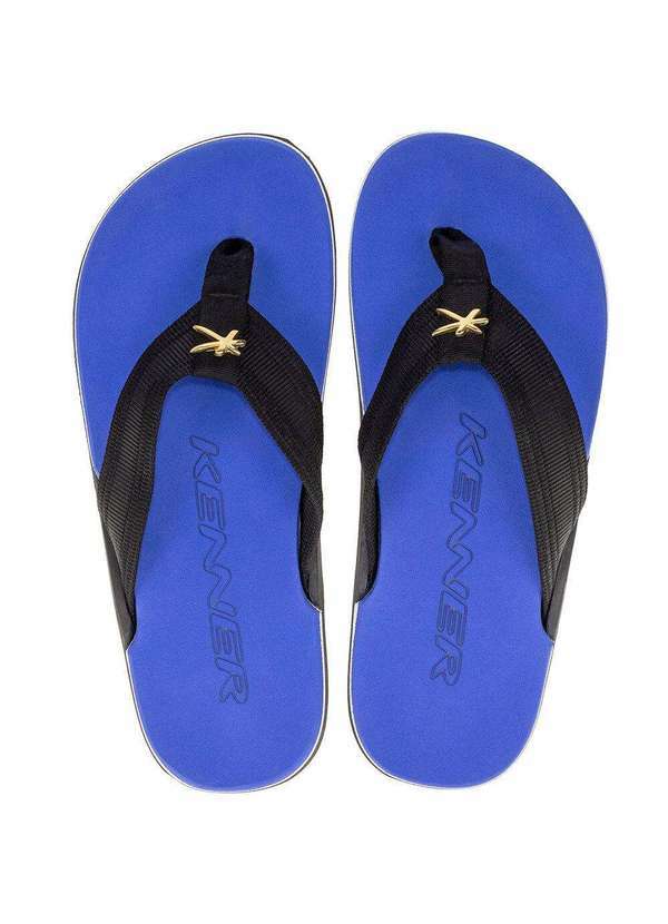 Kenner - Chinelo Masculino Nk6 Kenner - Hge - Preto/Azul