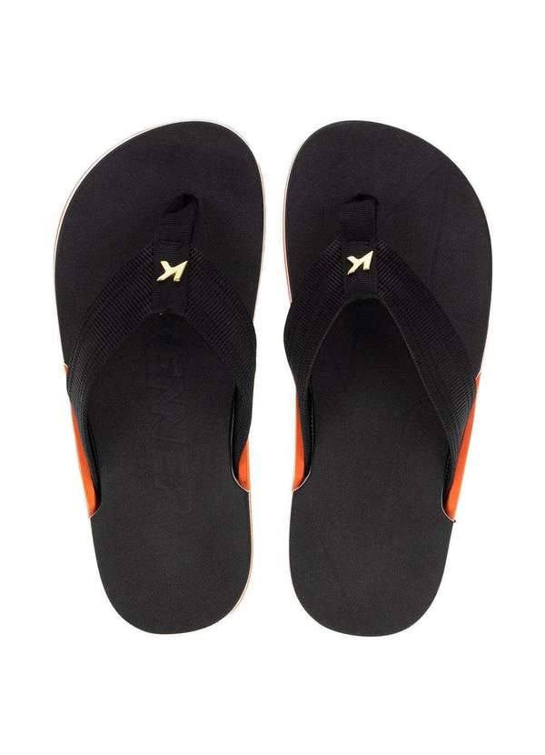 Kenner - Chinelo Masculino Nk6 Pro Kenner - Dfz - Preto/Laranja
