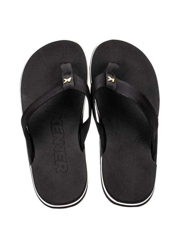 Kenner - Chinelo Masculino Nk6 Pro Kenner - Dfz - Preto/Branco