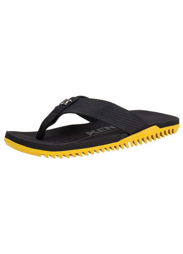 Kenner - Chinelo Masculino Nk6 Pro Kenner Ejz Preto/Amarelo 2