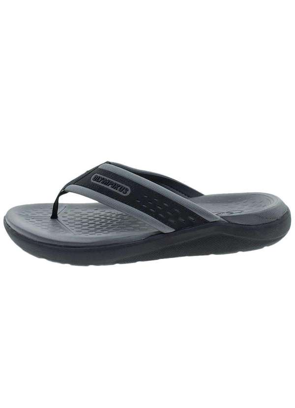 Olympikus - Chinelo Masculino Olympikus - 921 Preto/Cinza 2