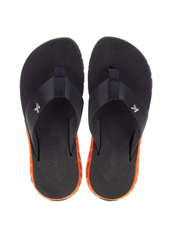 Kenner - Chinelo Masculino Rakka Kenner - Dbu - Preto/Laranja