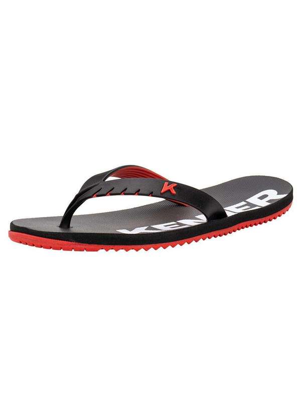 Kenner - Chinelo Masculino Red Kenner - Hok - Preto/Vermelho 2