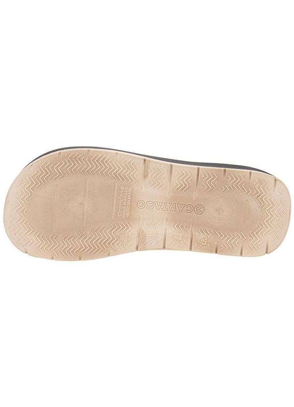 Cartago - Chinelo Masculino Santorini Viii Cartago 12536 Preto/Bege 5