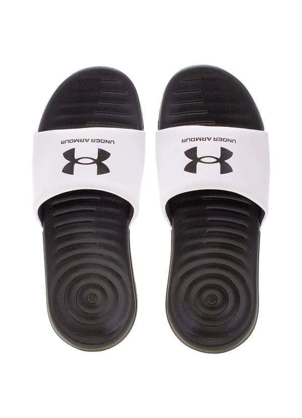 Under Armour - Chinelo Masculino Slide Ansa Fix Under Armour - 3025904 - Branco/Preto