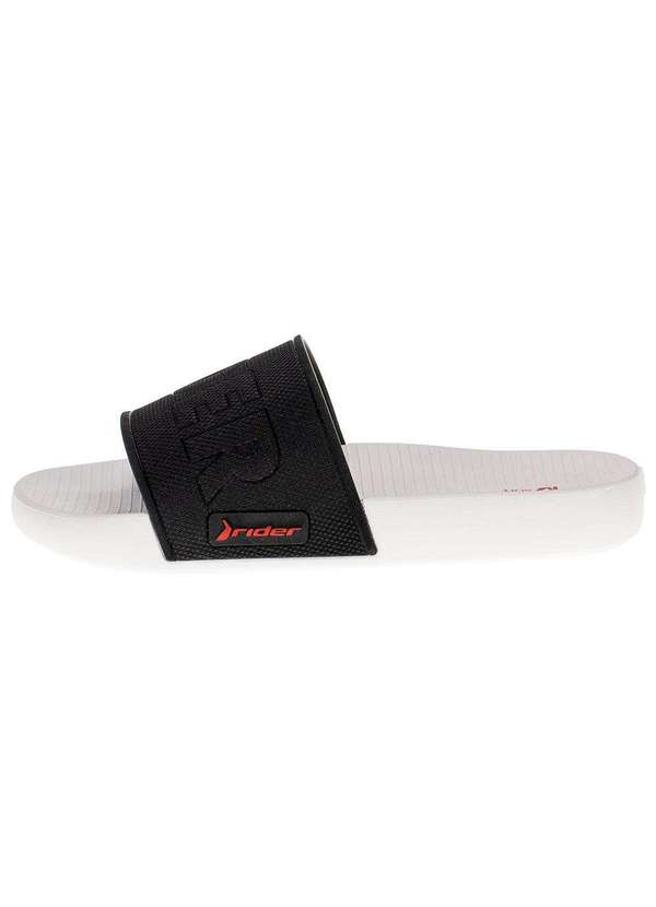 Rider - Chinelo Masculino Slide Grid Rider 12321 - Branco/Preto 3