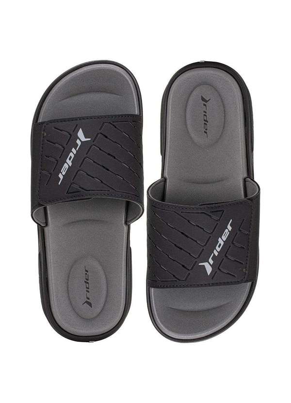 Rider - Chinelo Masculino Slide R Soft Plus Rider 12529 - Preto/Cinza