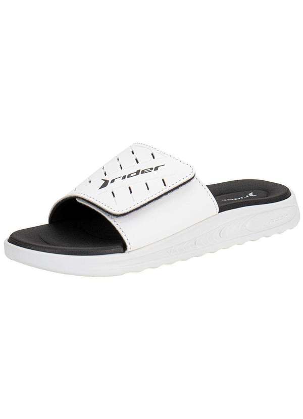 Rider - Chinelo Masculino Slide R Soft Plus Rider 12529 Branco/Preto 3