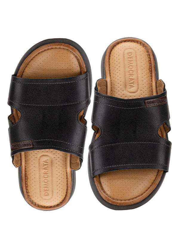 Democrata - Chinelo Masculino Slide Soul Democrata 015134 - Preto