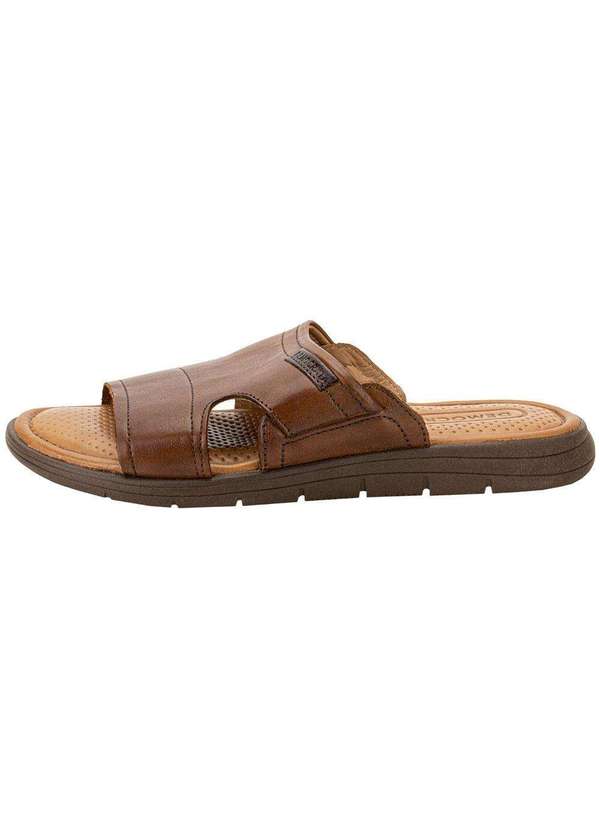 Democrata - Chinelo Masculino Slide Soul Democrata 015134 - Caramelo 3