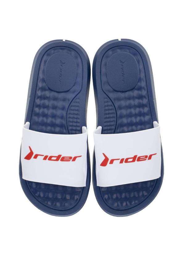 Rider - Chinelo Masculino Slide Step Rider - 12265 - Branco/Azul
