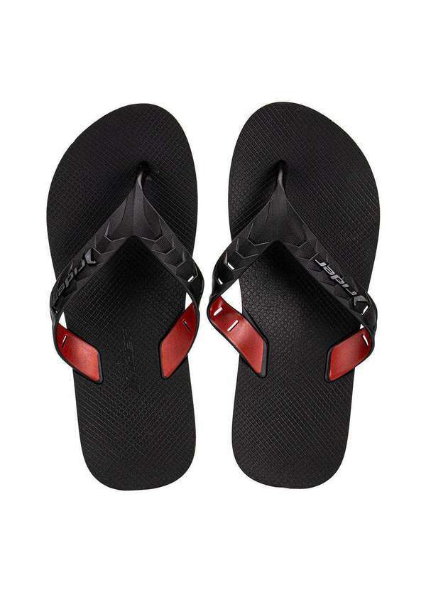 Rider - Chinelo Masculino Street Duo Rider - 12430 - Preto/Vermelho