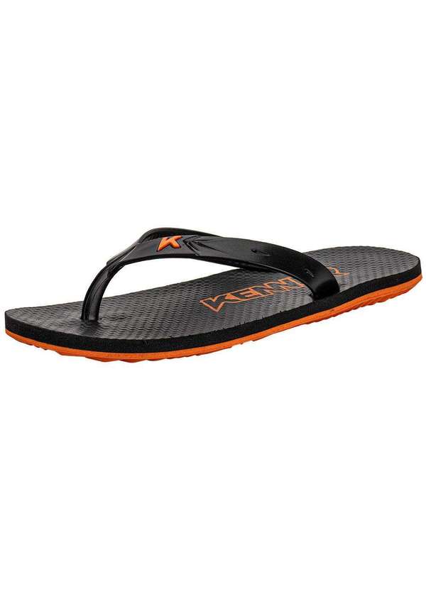 Kenner - Chinelo Masculino Summer Kenner Dgx Preto/Laranja 2
