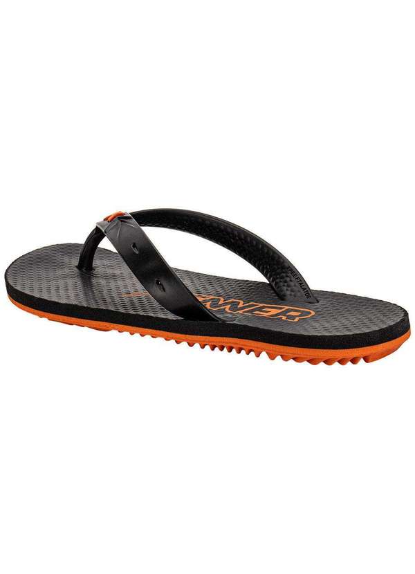 Kenner - Chinelo Masculino Summer Kenner Dgx Preto/Laranja 4