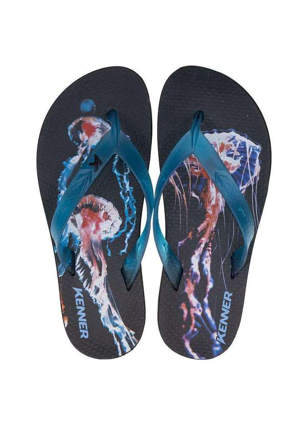 Kenner - Chinelo Masculino Summer Kenner - Dhq02 - Preto/Azul